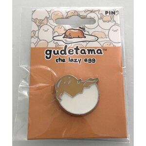 Gudetama The Lazy Egg Enamel Lapel Pin By Sanrio
